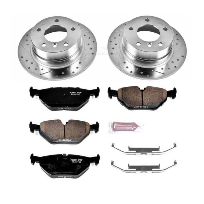 Power Stop 95-99 BMW 318ti Rear Z23 Evolution Sport Brake Kit Brake Kits - Performance D&S PowerStop