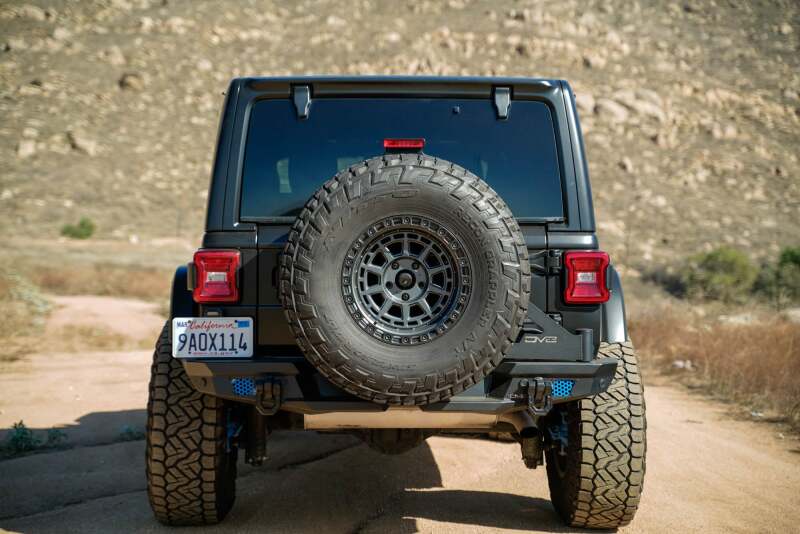 DV8 Offroad 18-23 Jeep Wrangler JL MTO Series Bumper Spare Tire Swing Gate Tailgate Accessories DV8 Offroad