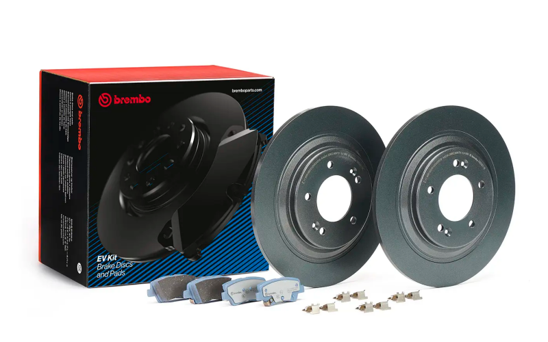Brembo OE 19-23 Hyundai Kona Electric/19-22 Kia Niro EV/19-23 Soul EV EV Brake Kit - Rear Brake Kits - OE Brembo OE