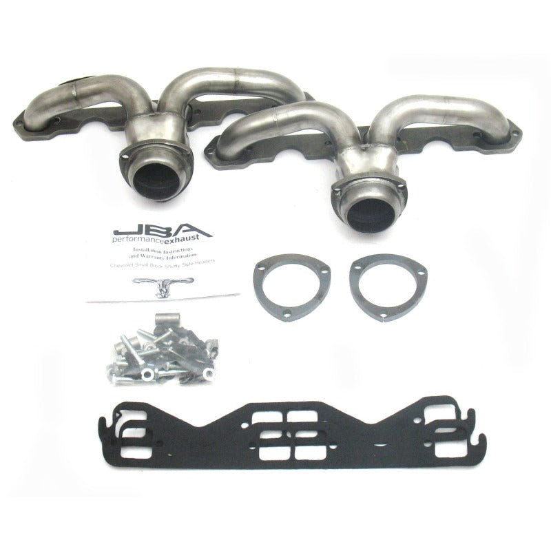 JBA 57-74 Chevrolet Corvette 265-400 SBC 1-5/8in Primary Raw 409 Tight Tuck Header Headers & Manifolds JBA