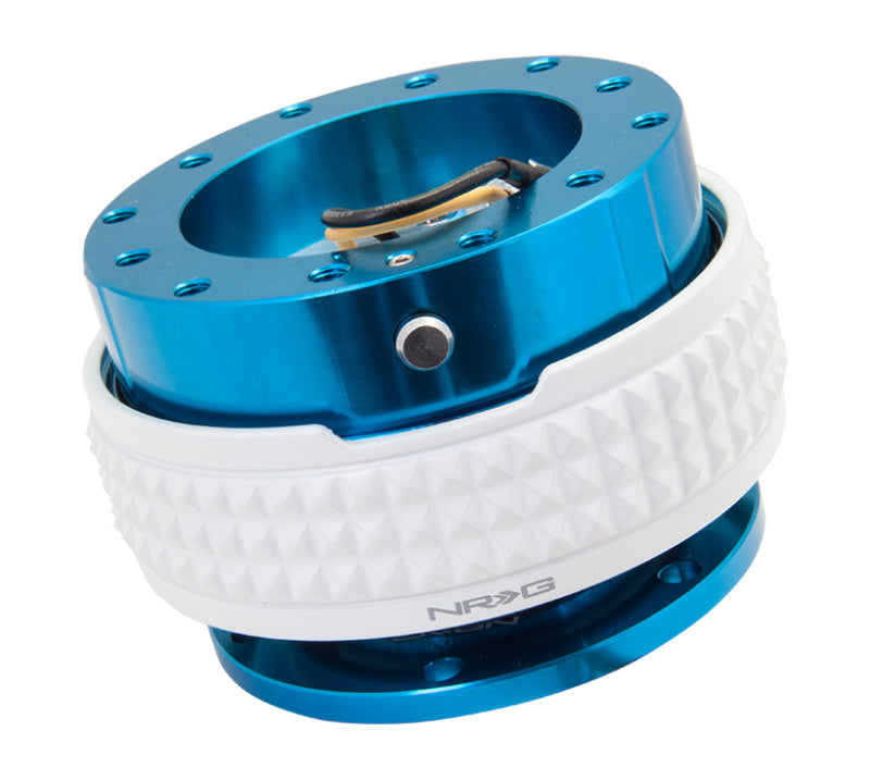 NRG Quick Release Kit - Pyramid Edition - Blue Body / Glow In The Dark Pyramid Ring Quick Release Adapters NRG