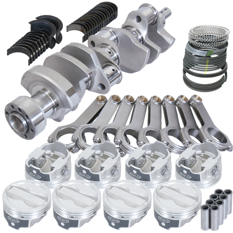 Eagle Chevy LT1 350 1Pc 3.750in Crank 6.000in H-Beam -18cc 4.000in Pistons Rotating Assembly Rotating Assemblies Eagle