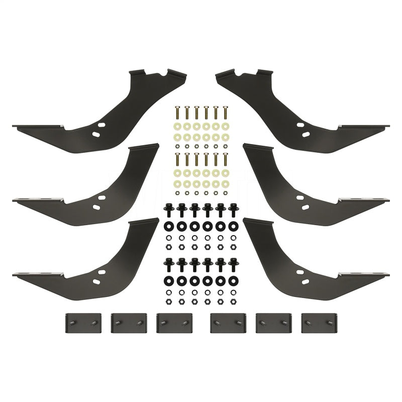 Westin 99-16 Ford F-250/350/450/550HD Reg/Supr Cab/Crew Premier Oval Nerf Step Bar Mount Kit - Blk Hardware Kits - Other Westin