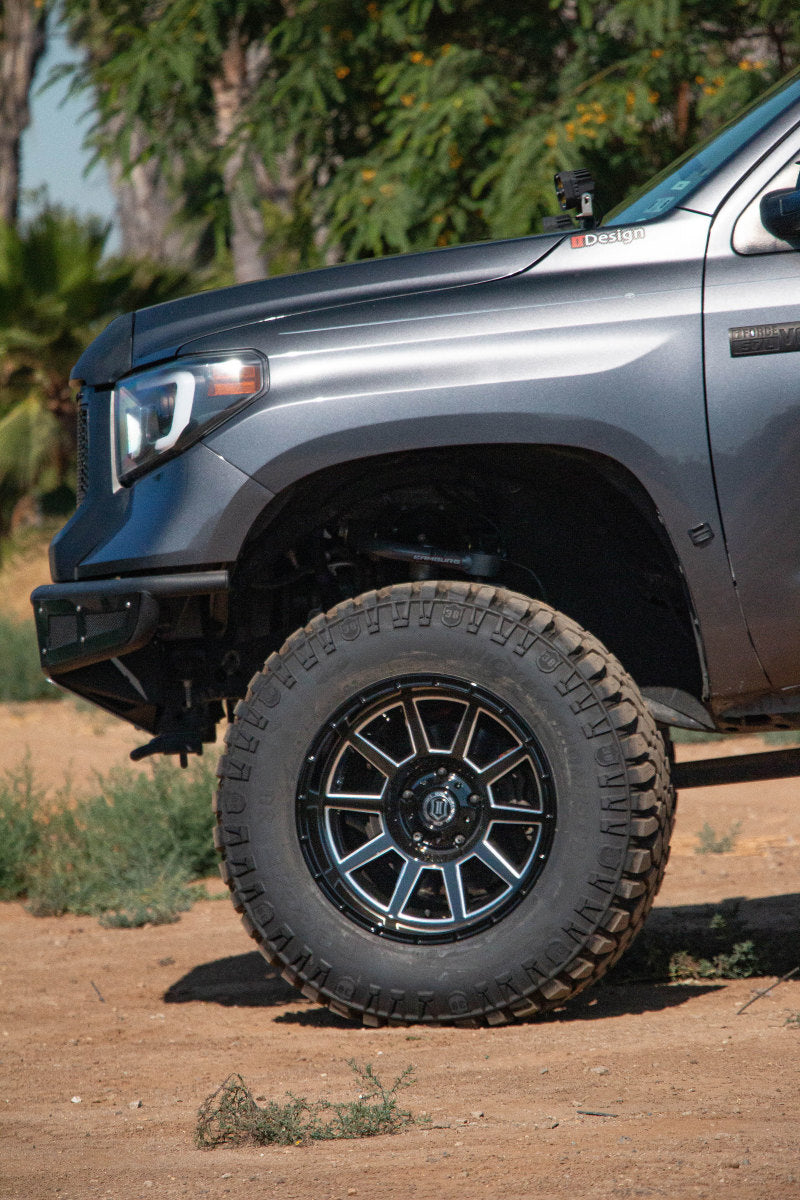 ICON Recoil 20x10 5x150 -24mm Offset 4.5in BS Gloss Black Milled Spokes Wheel Wheels - Cast ICON