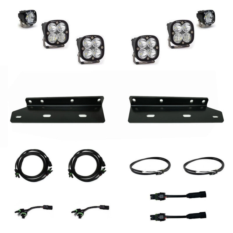 Baja Designs 2021+ Ford Raptor Aftermarket Pro Fog Pocket Kit Fog Lights Baja Designs