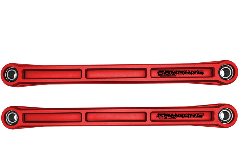 Camburg Ford Bronco 21-23 KINETIK Series Rear Billet Lower Trailing Arm Kit (Red) Suspension Arms & Components Camburg