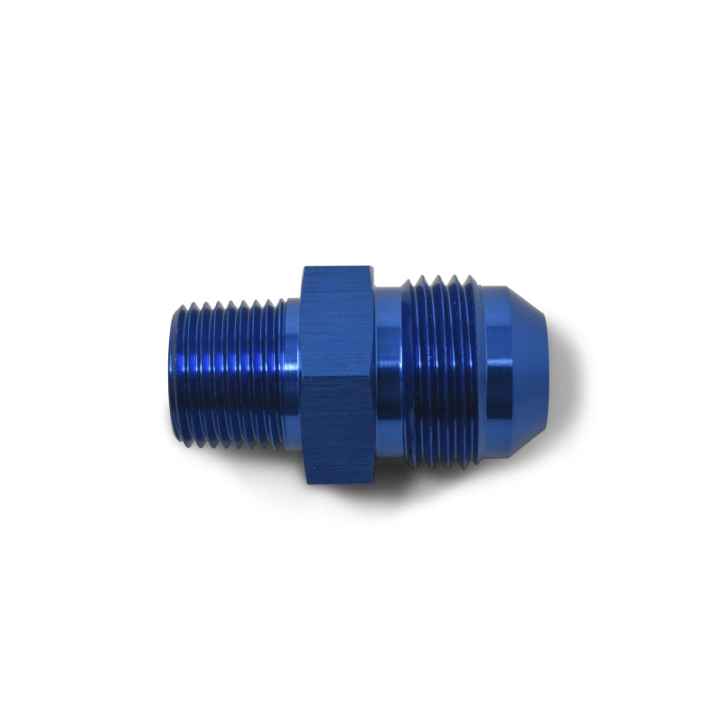 Russell Performance -4 AN to 3/8in NPT Straight Flare to Pipe (Blue) Fittings Russell