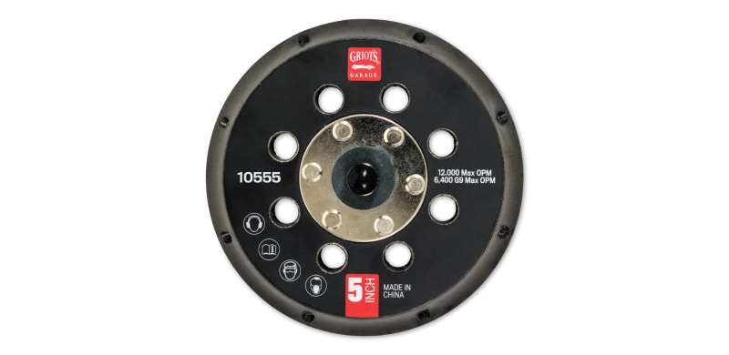 Griots Garage 5in Vented Orbital Backing Plate (G9) Tools Griots Garage