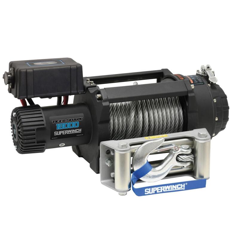 Superwinch 18000 LBS 12V DC Wire Rope Tiger Shark Winch Winches Superwinch
