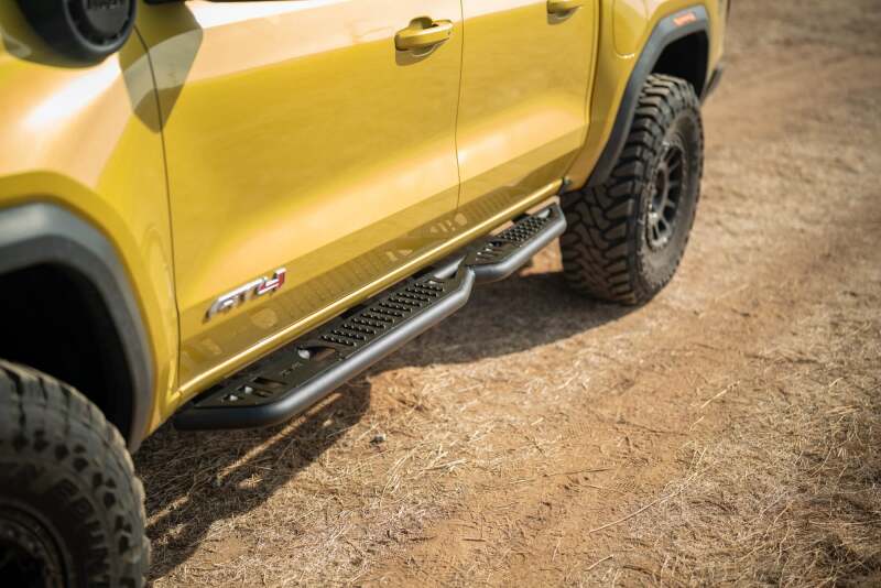 DV8 Offroad 23-24 Chevy Colorado OE Plus Side Steps - Black Steel Side Steps DV8 Offroad