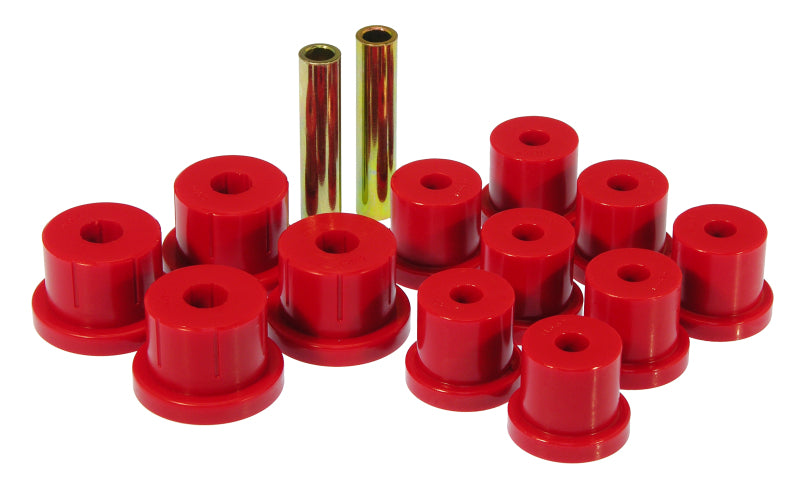 Prothane 67-69 Chevy Camaro Rear Mono Leaf Bushings - Red Bushing Kits Prothane