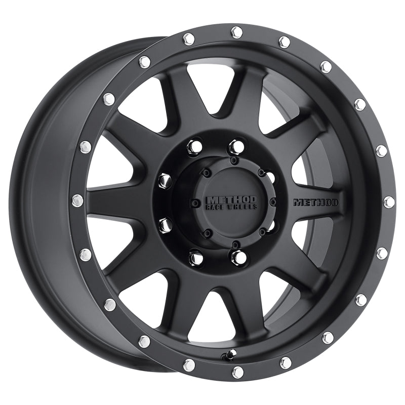 Method MR301 The Standard 20x9 +18mm Offset 8x6.5 130.81mm CB Matte Black Wheel Wheels - Cast Method Wheels