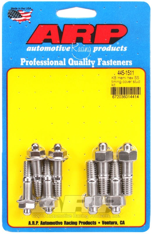 ARP KB Hemi SS Hex Timing Cover Stud Kit Hardware - Singles ARP