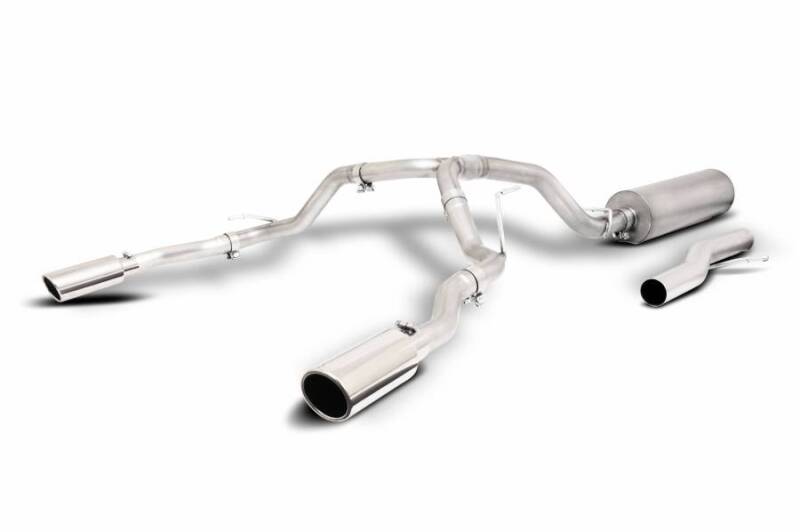 Gibson 21-22 GMC Yukon / Chevrolet Tahoe 5.3L 2/4wd Cat-Back Dual Split Exhaust - Stainless Catback Gibson