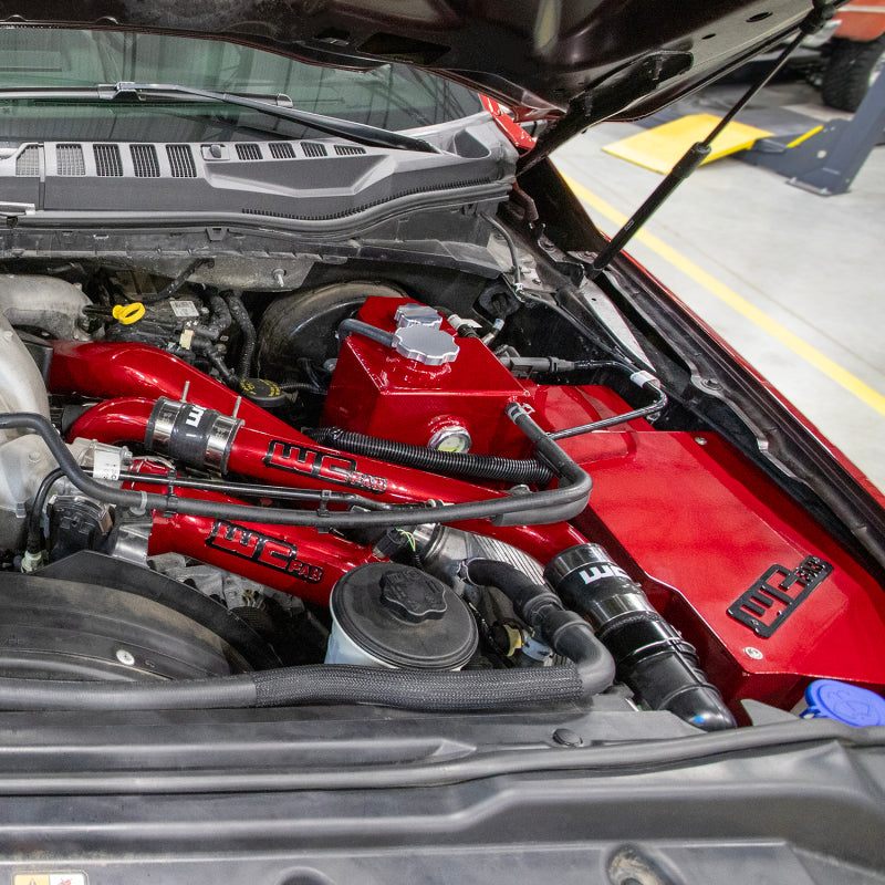 Wehrli 17-24 6.7L Power Stroke Coolant Tank and Battery Box Kit - Gloss Black Coolant Reservoirs Wehrli