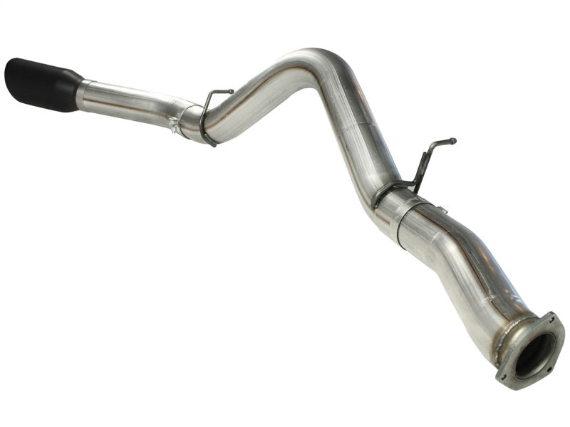 aFe MACHForce XP Exhaust 5in DPF-Black, GM Diesel Trucks 07.5-10 V8-6.6L 9(td) LMM DPF Back aFe