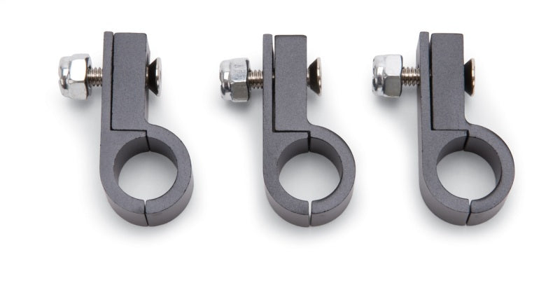 Russell Performance Aluminum -8AN Line Clamp Black Anodized Finish Hardware - Singles Russell