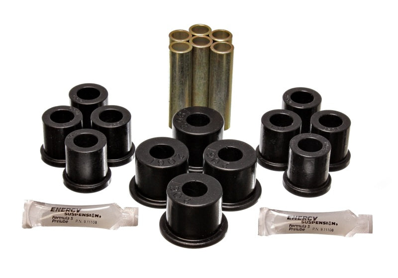 Energy Suspension Fd 4 Wd Frt Sprg Bush Set - Black Bushing Kits Energy Suspension