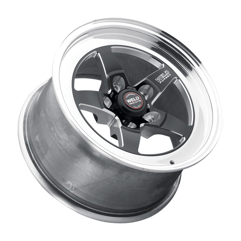 Weld S71 15x15.33 / 5x4.5 BP / 6.5in. BS Black Wheel (Medium Pad) - Non-Beadlock Wheels - Forged Weld