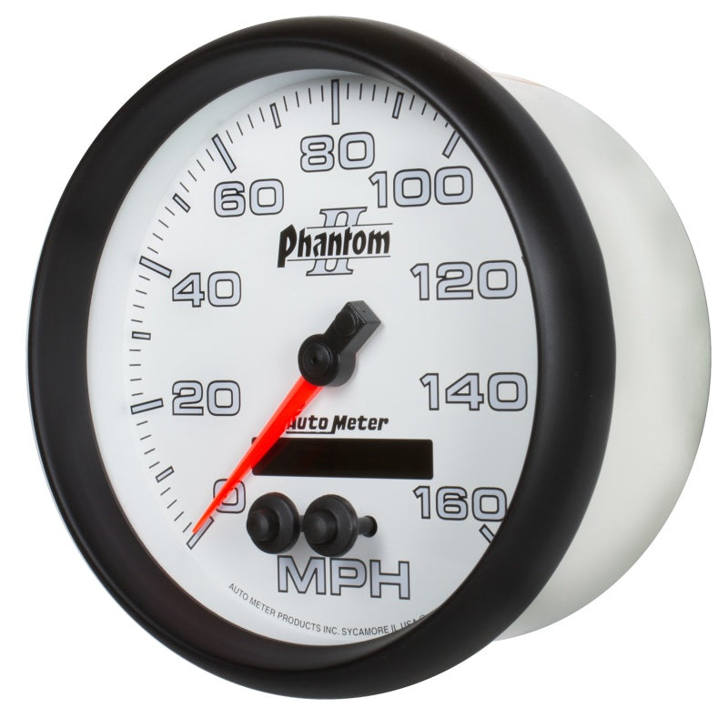 Autometer Phantom II 5in 0-140MPH In-Dash Electronic GPS Programmable Speedometer Gauges AutoMeter
