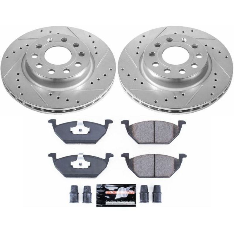 Power Stop 11-15 Volkswagen Jetta Front Z23 Evolution Sport Brake Kit Brake Kits - Performance D&S PowerStop
