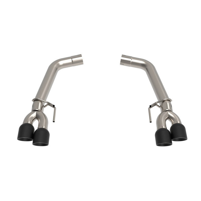 Kooks 2018+ Mustang 5.0L 4V OEM x 3in Axle-Back Exhaust w/Muffler Deletes & 4in Black Quad Tips Axle Back Kooks Headers