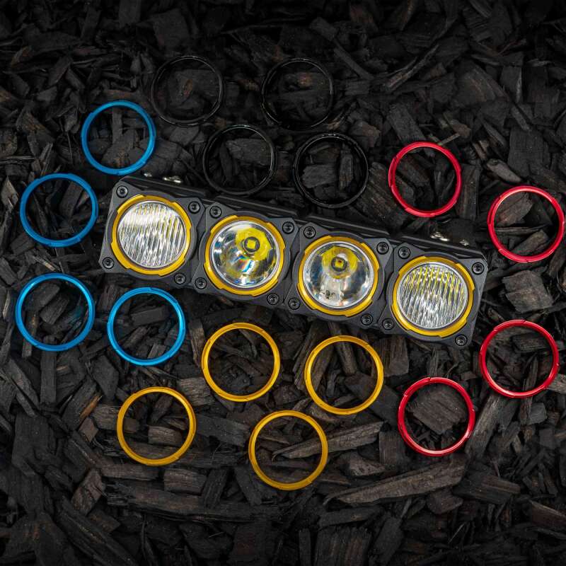 KC HiLiTES FLEX ERA LED Light Bar Bezel Kit for 10in. Segments - Gold Light Bars & Cubes KC HiLiTES