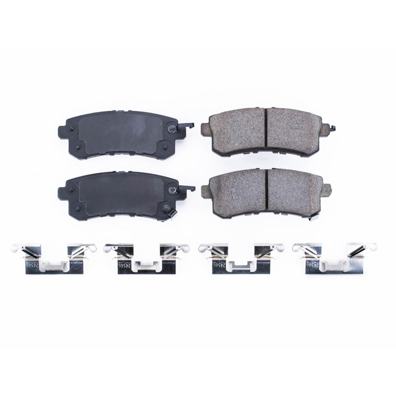 Power Stop 11-13 Infiniti QX56 Rear Z17 Evolution Ceramic Brake Pads w/Hardware Brake Pads - OE PowerStop