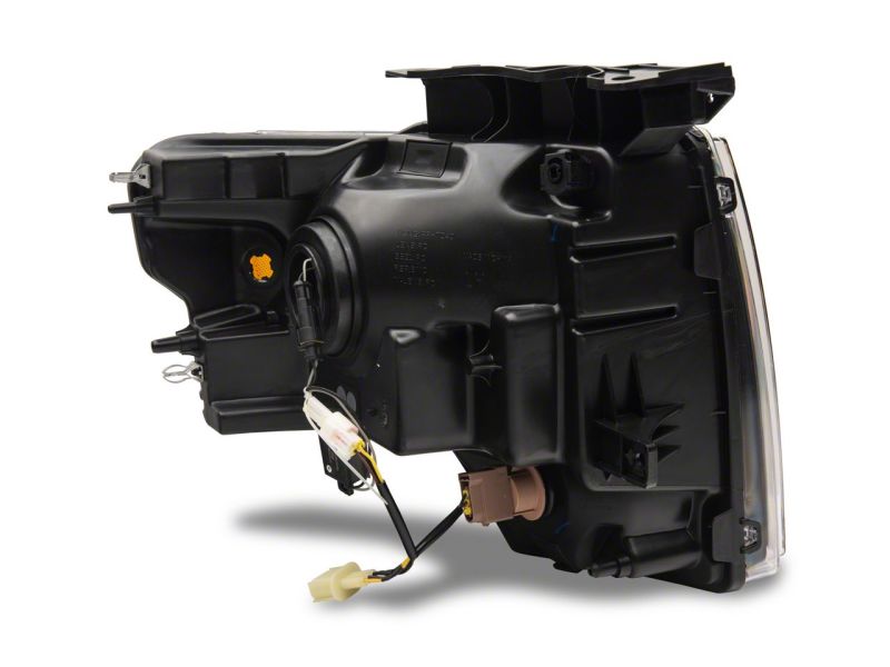 Raxiom 09-14 Ford F-150 Axial Series Headlights w/ LED Bar- Blk Housing (Clear Lens) Headlights Raxiom