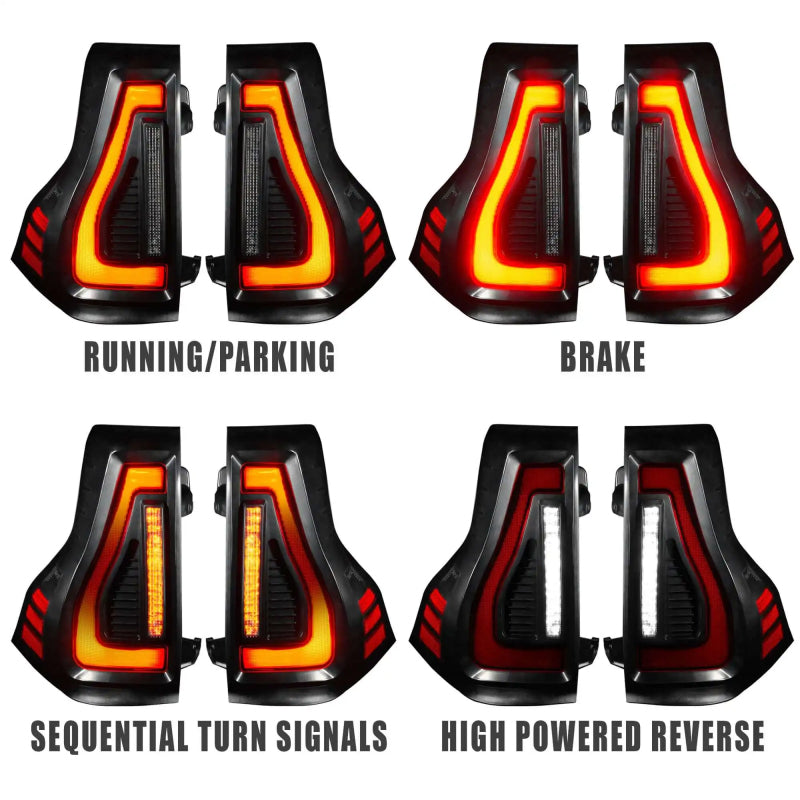 Oracle 10-23 Lexus GX460 and Toyota Prado Flush Lensless LED Tail Lights - Black Series Tail Lights ORACLE Lighting
