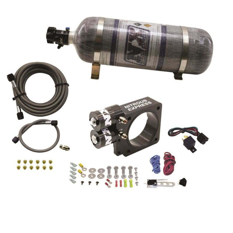 Nitrous Express 86-93 Ford Mustang GT 5.0L (Pushrod) Nitrous Plate Kit w/12lb Bottle Nitrous Systems Nitrous Express