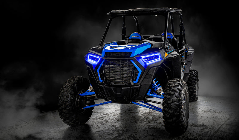 Oracle 1421 Polaris RZR 900/1000 Turbo Dynamic RGB+A Seq Turn Signal Headlight Halo Kit Headlights ORACLE Lighting