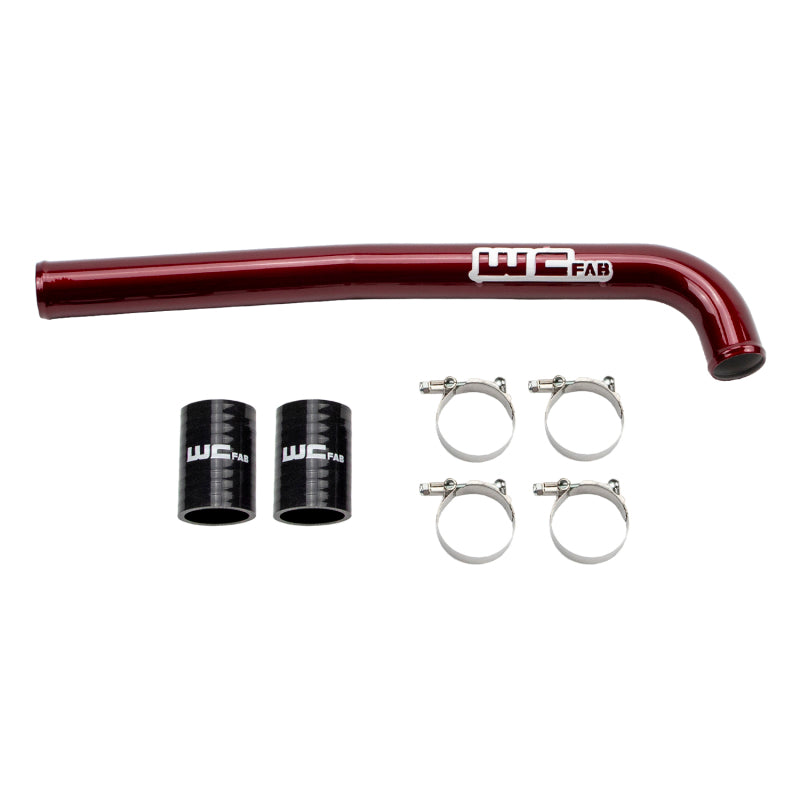 Wehrli 19-23 Chevrolet 6.7L Cummins High Output Upper Coolant Pipe - WCFab Red Radiator Hoses Wehrli