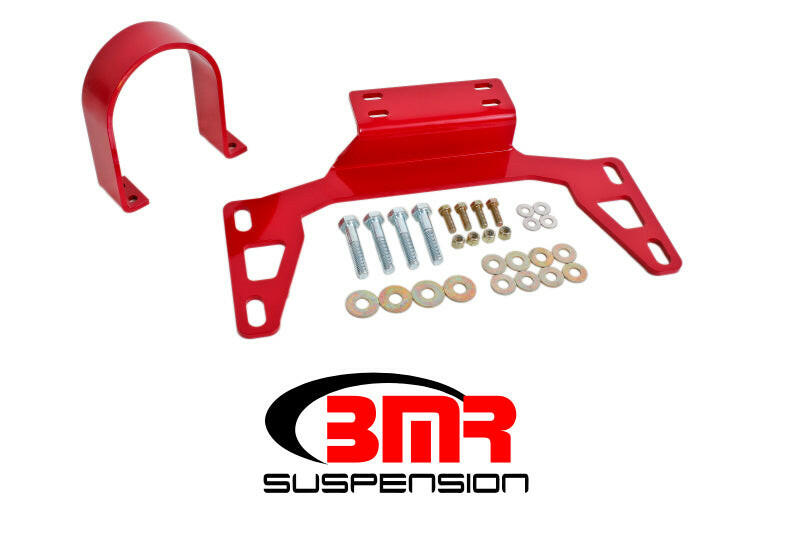 BMR 11-14 S197 Mustang Front Driveshaft Safety Loop - Red Driveshaft Loops BMR Suspension