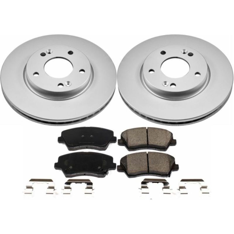 Power Stop 16-17 Hyundai Veloster Front Z17 Evolution Geomet Coated Brake Kit Brake Kits - Performance Blank PowerStop