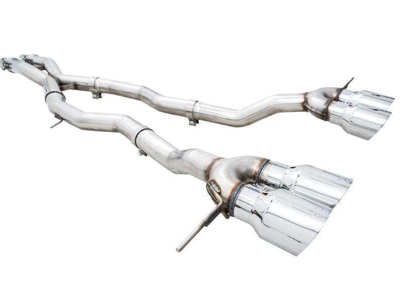 AWE Tuning Track Edition Cat-Back Exhaust for BMW G8X M3/M4 - Chrome Silver Tips Catback AWE Tuning