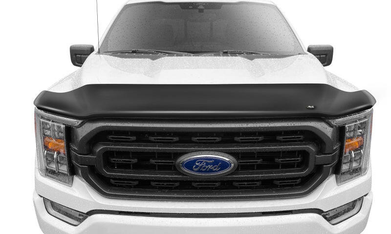 AVS 21-22 Ford F-150 (Excl. Tremor/Raptor) High Profile Bugflector II Hood Shield - Smoke Stone/Bug Deflectors AVS