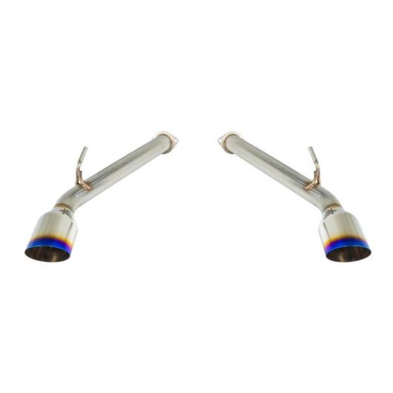 Remark 2017+ Infiniti Q60 Axle Back Exhaust w/Burnt Stainless Single Wall Tip Axle Back Remark