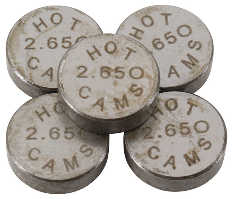 Hot Cams Shim Kits 2.650mm Thickness - 5 Pack Valves Hot Cams