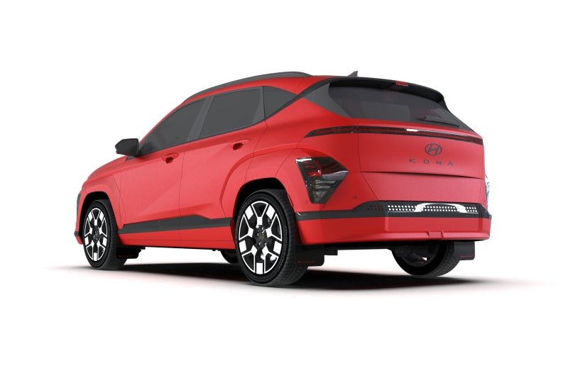 Rally Armor 24-25 Hyundai Kona/Kona EV Black UR Mud Flap w/Metallic Black Logo Mud Flaps Rally Armor