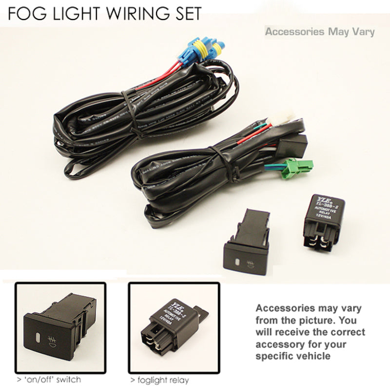 Spyder Mazda 3 2.5L 2010-2011 (excluding Speed3 Models)OEM Fog Lights w/Switch Clear FL-MM32010-C Fog Lights SPYDER