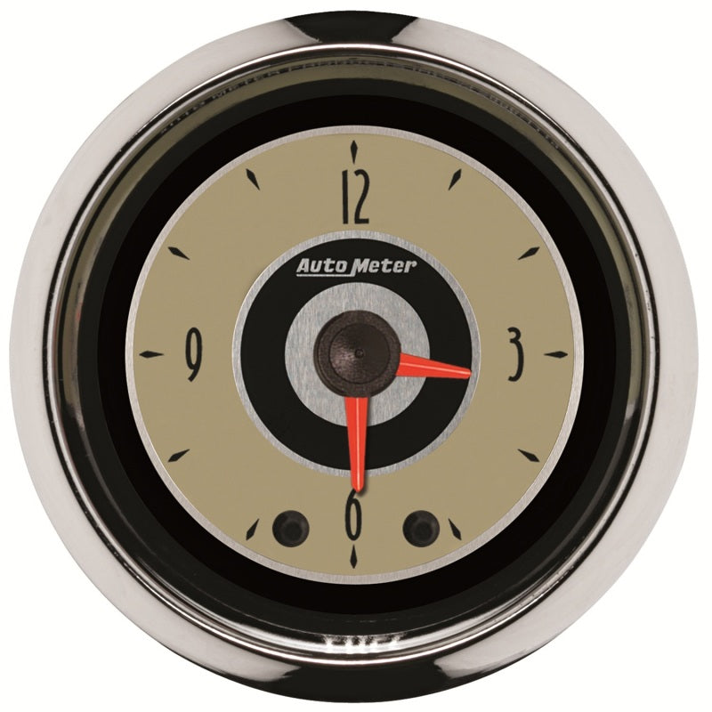 AutoMeter Gauge Clock 2-1/16in. 12HR Analog Cruiser Gauges AutoMeter
