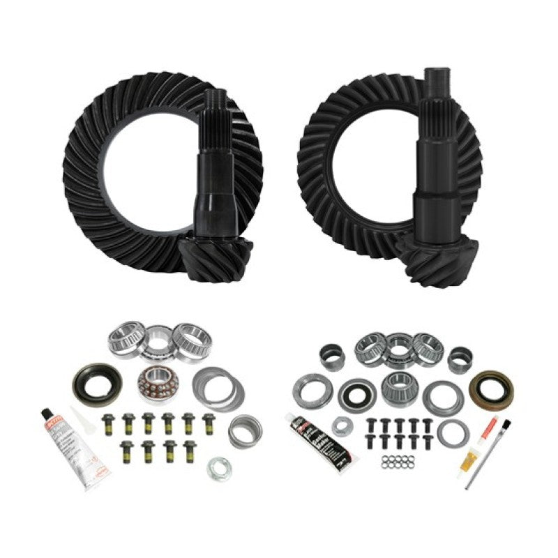 Yukon Complete Gear and Kit Pkg. for JL Jeep Non-Rubicon w/ D35 Rear & D30 Front - 4:56 Gear Ratio Differential Install Kits Yukon Gear & Axle
