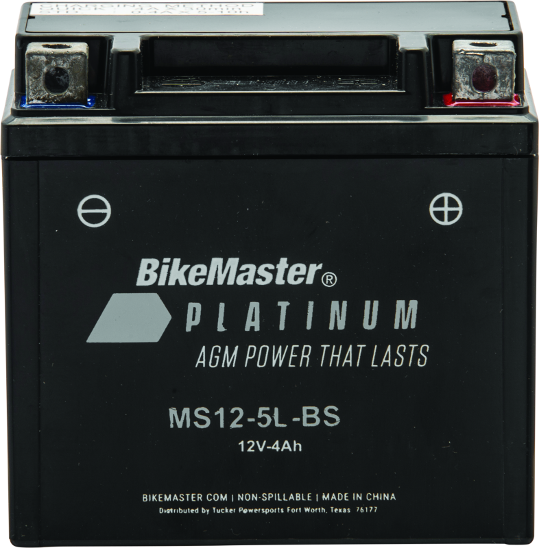 BikeMaster AGM Battery - MS12-5L-BS Batteries BikeMaster