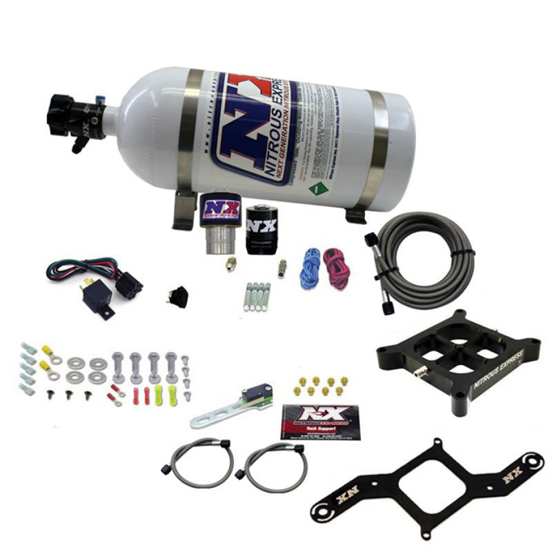 Nitrous Express Single Entry Crossbar RNC .178 4500 Flange Nitrous Kit (250-650HP) w/10lb Bottle Nitrous Systems Nitrous Express