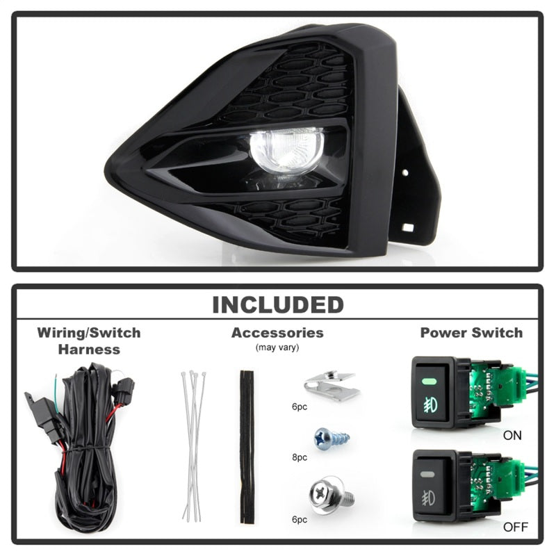 Spyder Nissan Maxima 09-21 OEM Full LED Fog Lights w/Switch Clear FL-NM2019-LED-C Fog Lights SPYDER