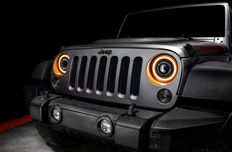 ORACLE Lighting 0718 Jeep Wrangler JK Oculus 7in Switchback Bi-LED Projector Headlights Light Bars & Cubes ORACLE Lighting