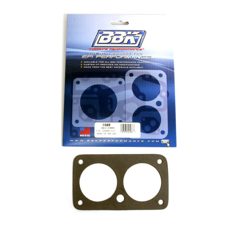 BBK 96-04 Ford Mustang 4.6 F150 Lightning Twin 65mm Throttle Body Gasket Kit Air Intake Components BBK
