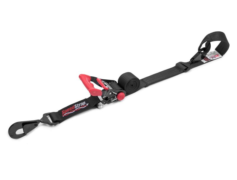 SpeedStrap 1 1/2In X 6Ft Ratchet Tie-Down w/ Soft-Tie - Black Cargo Tie-Downs SpeedStrap