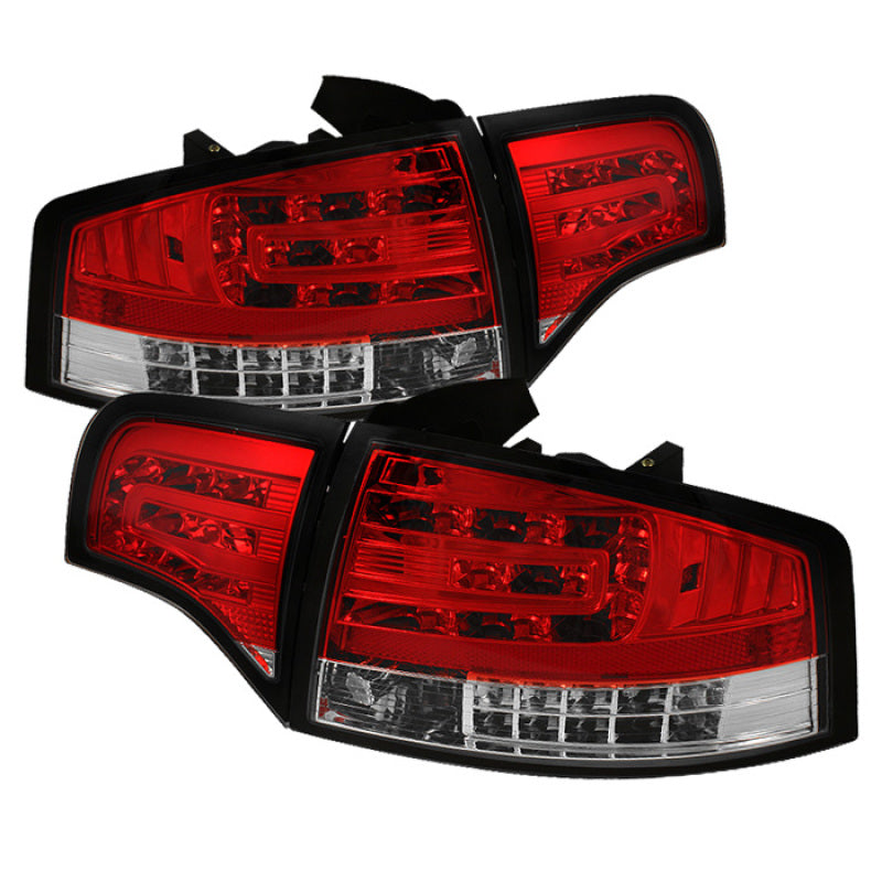 Spyder Audi A4 4Dr 06-08 LED Tail Lights Red Clear ALT-YD-AA406-G2-LED-RC Tail Lights SPYDER